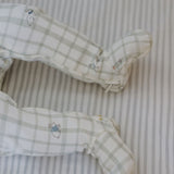 Pehr-Striped Crib Sheet-Stripes Away Pebble Grey-5