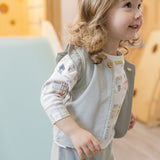 Pehr-French Terry Ruffle Vest-Soft Sea-5