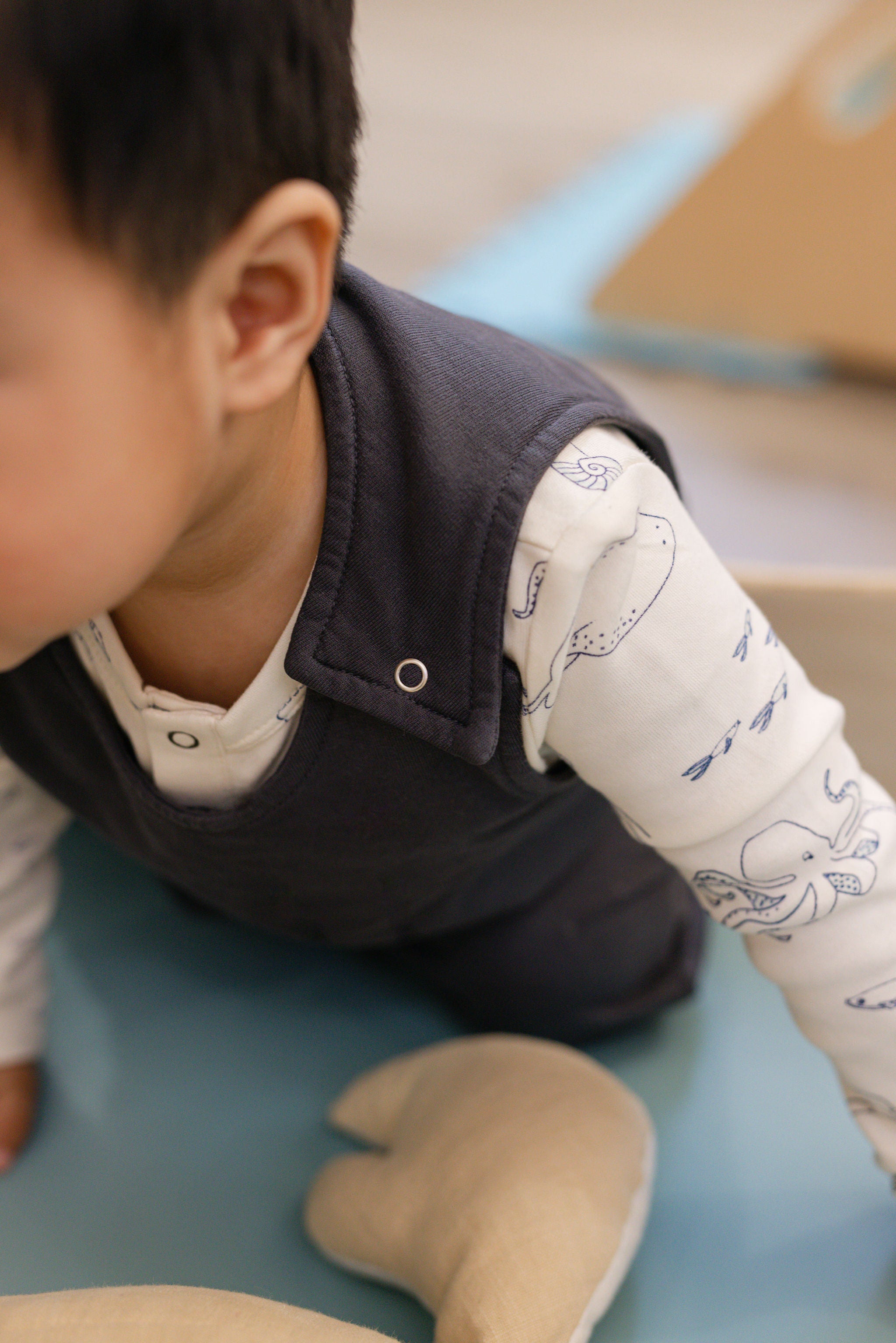 Pehr-French Terry Overalls-Ink Blue-5