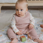 Pehr-Cozy Romper Overalls-Pale Pink-2