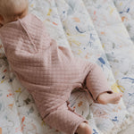 Pehr-Cozy Romper Overalls-Pale Pink-3