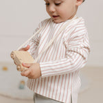 Pehr-Dropped Shoulder Long Sleeve Toddler Top-Stripes Away Peony-3
