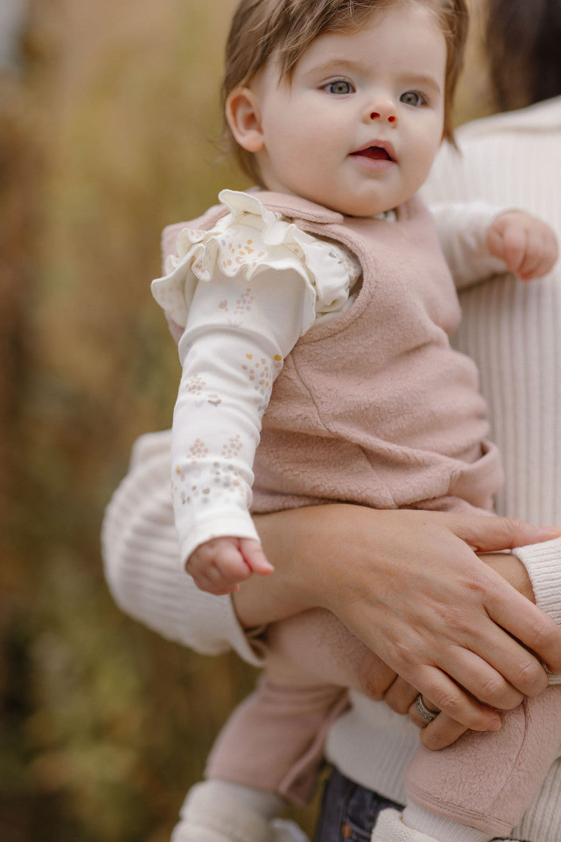 Pehr-Teddy Fleece Overall-Rose Pink-2