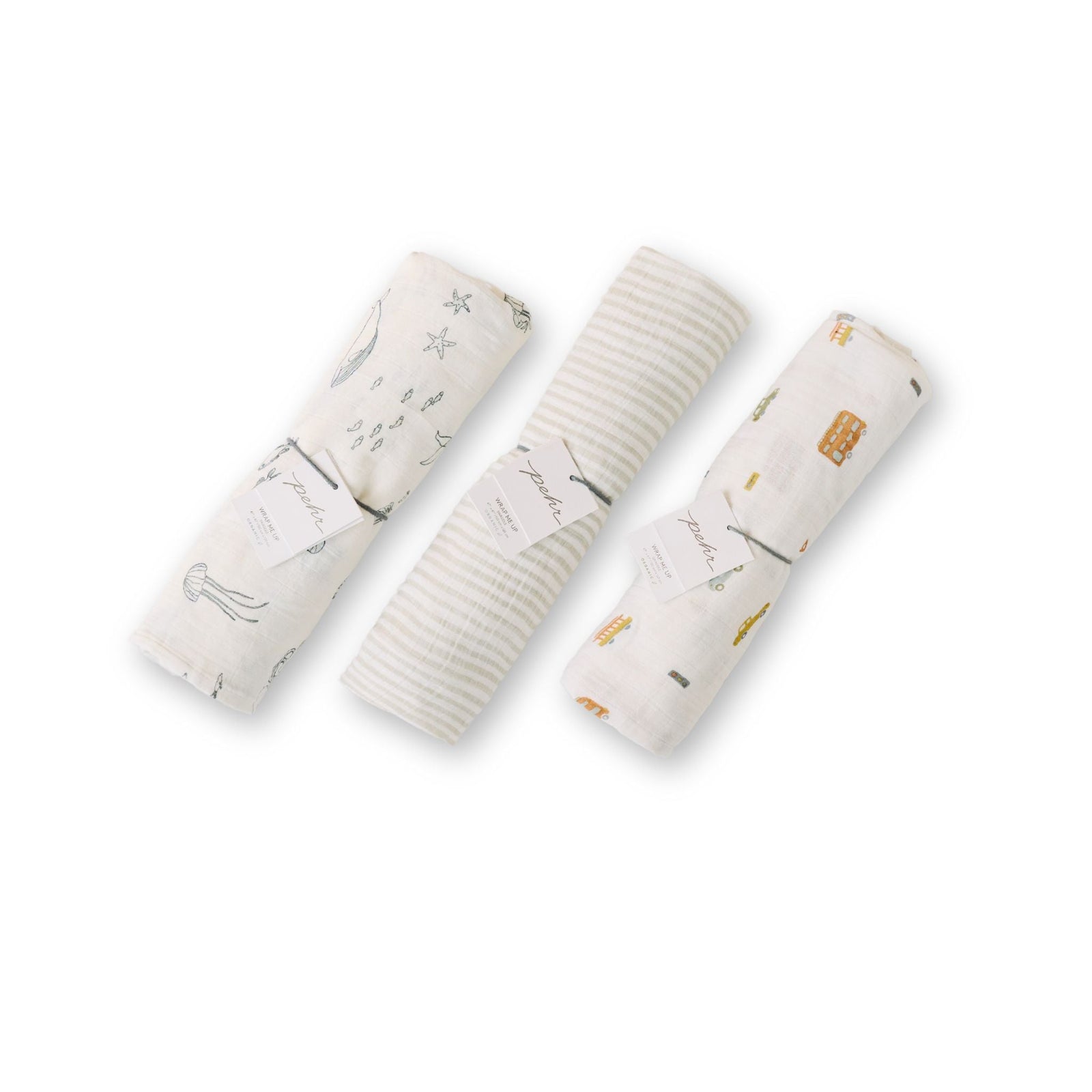 Swaddle 3-Pack Gift Set Pehr Canada For Him  