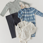 Pehr-Kimono One-Piece-Stripes Away Pebble Grey 3 - 6 mos.-3