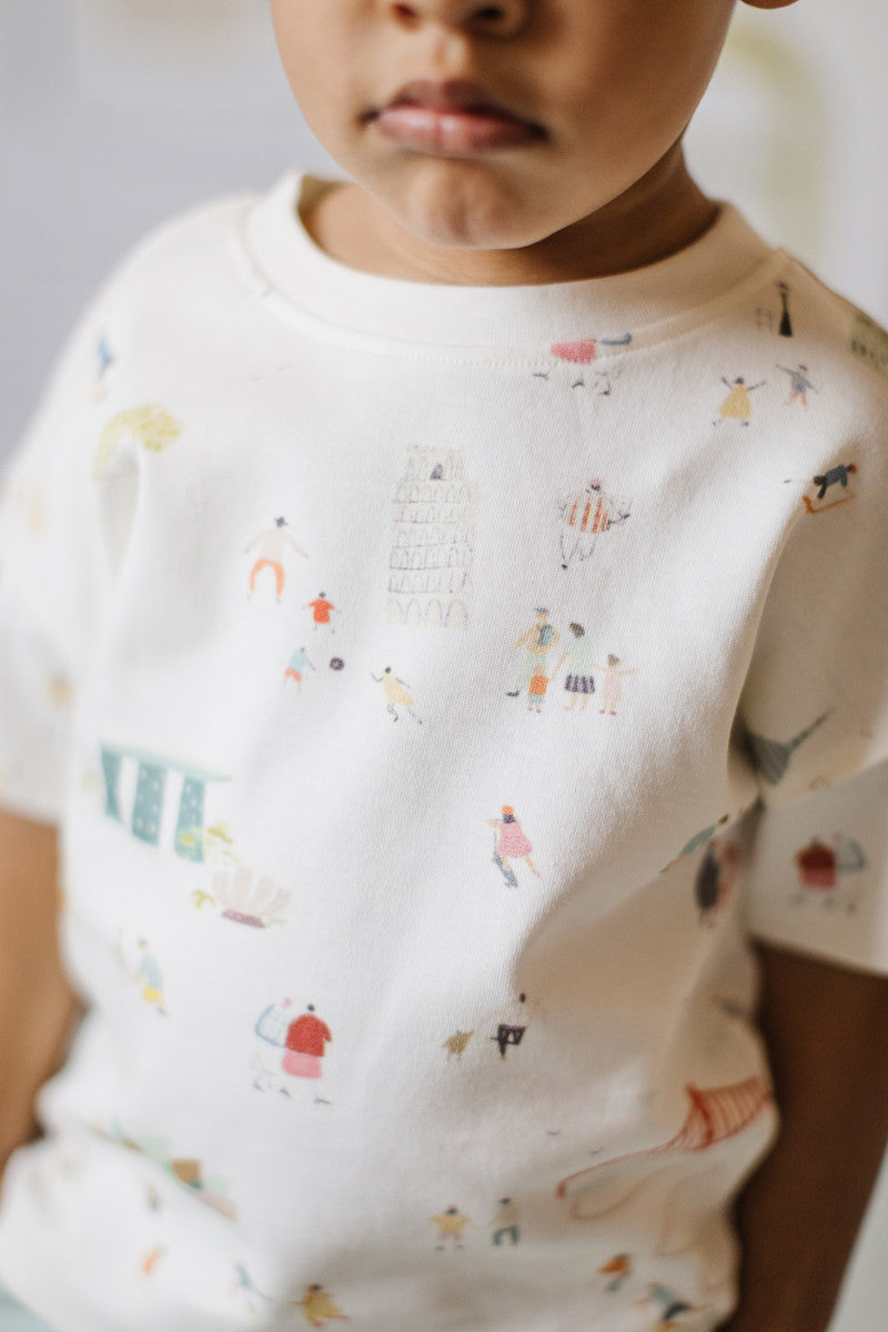 Pehr-Dropped Shoulder Short Sleeve T-Shirt-Explore the World-2