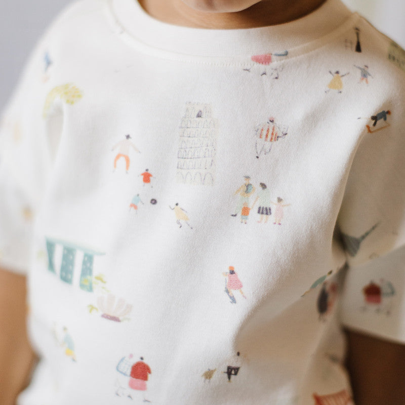 Pehr-Dropped Shoulder Short Sleeve T-Shirt-Explore the World-2