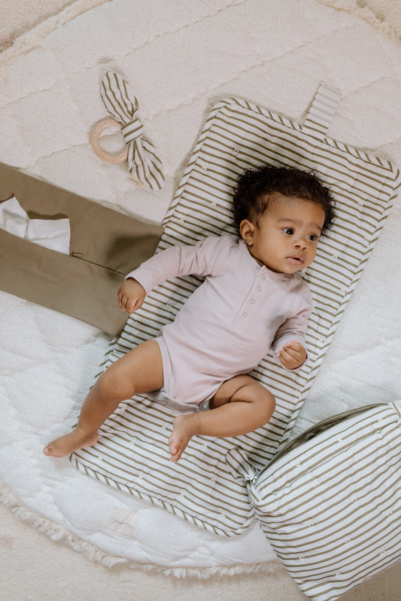 Striped On the Go Portable Changing Pad Changing Pad Pehr   