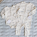 Pehr-Henley Patch Pocket Romper-Life Aquatic-4