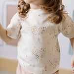 Pehr-Dropped Shoulder Short Sleeve T-Shirt-Flower Patch-5