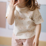 Pehr-Dropped Shoulder Short Sleeve T-Shirt-Flower Patch-3