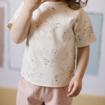 Pehr-Dropped Shoulder Short Sleeve T-Shirt-Flower Patch-4