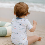 Pehr-Swim Short Sleeve One-Piece-Saltwater-3