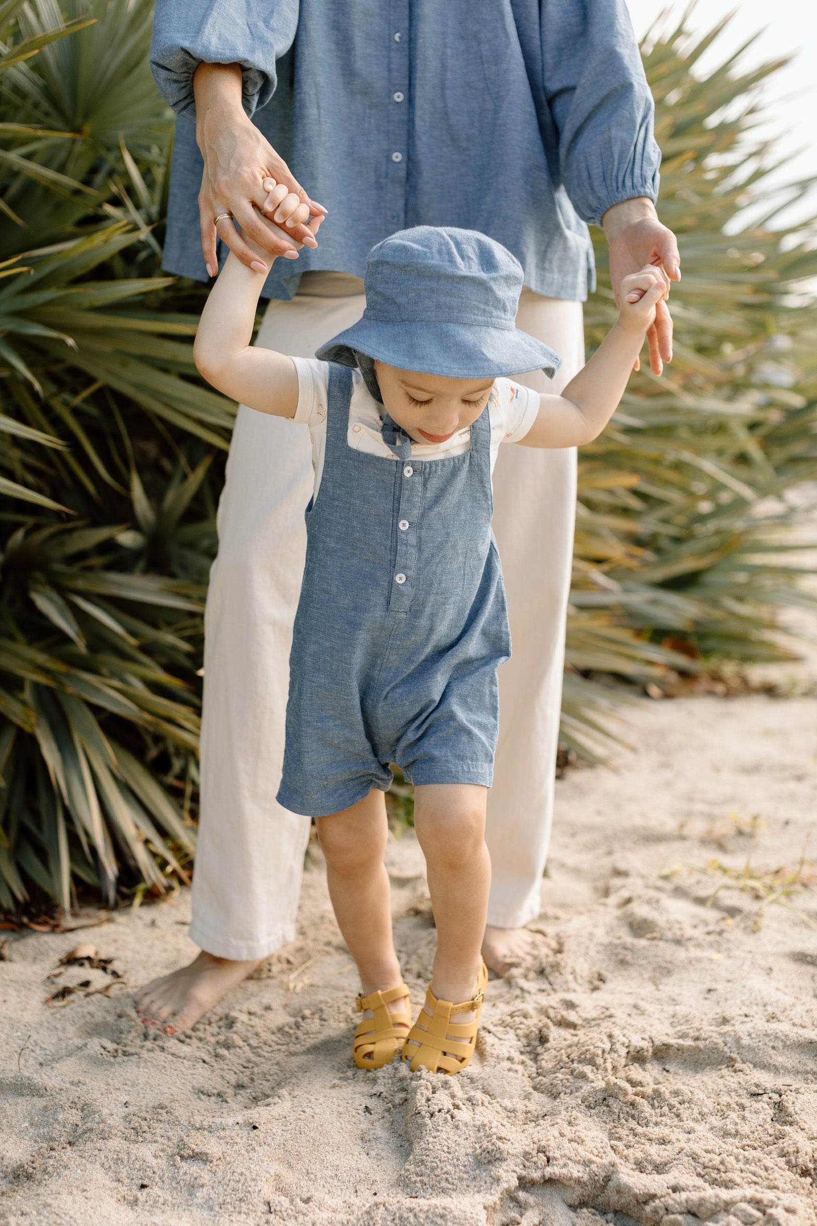 Pehr-Short Romper-Chambray-7