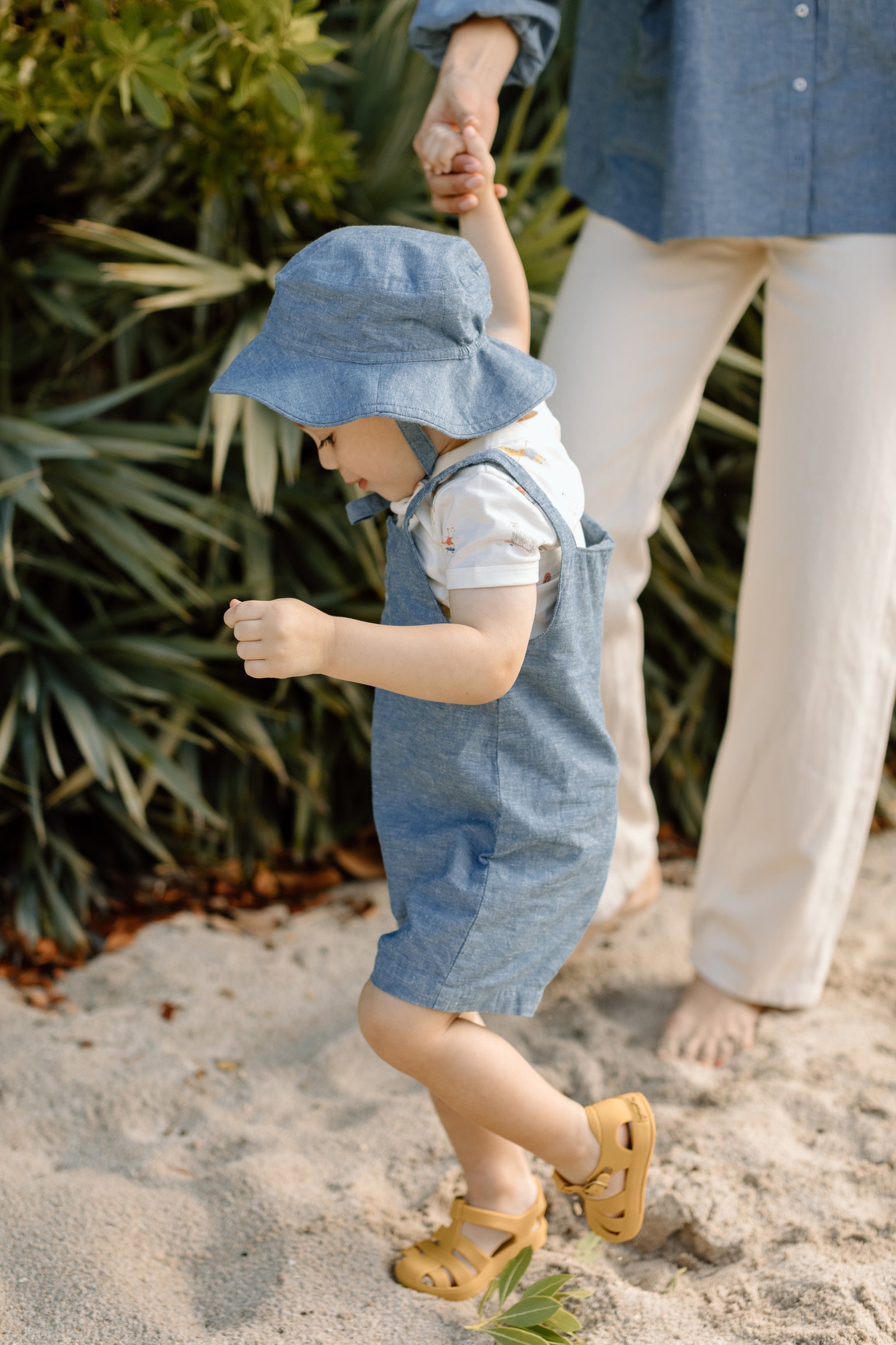 Pehr-Short Romper-Chambray-6