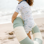 Pehr-Swim Short Sleeve One-Piece-Saltwater-5