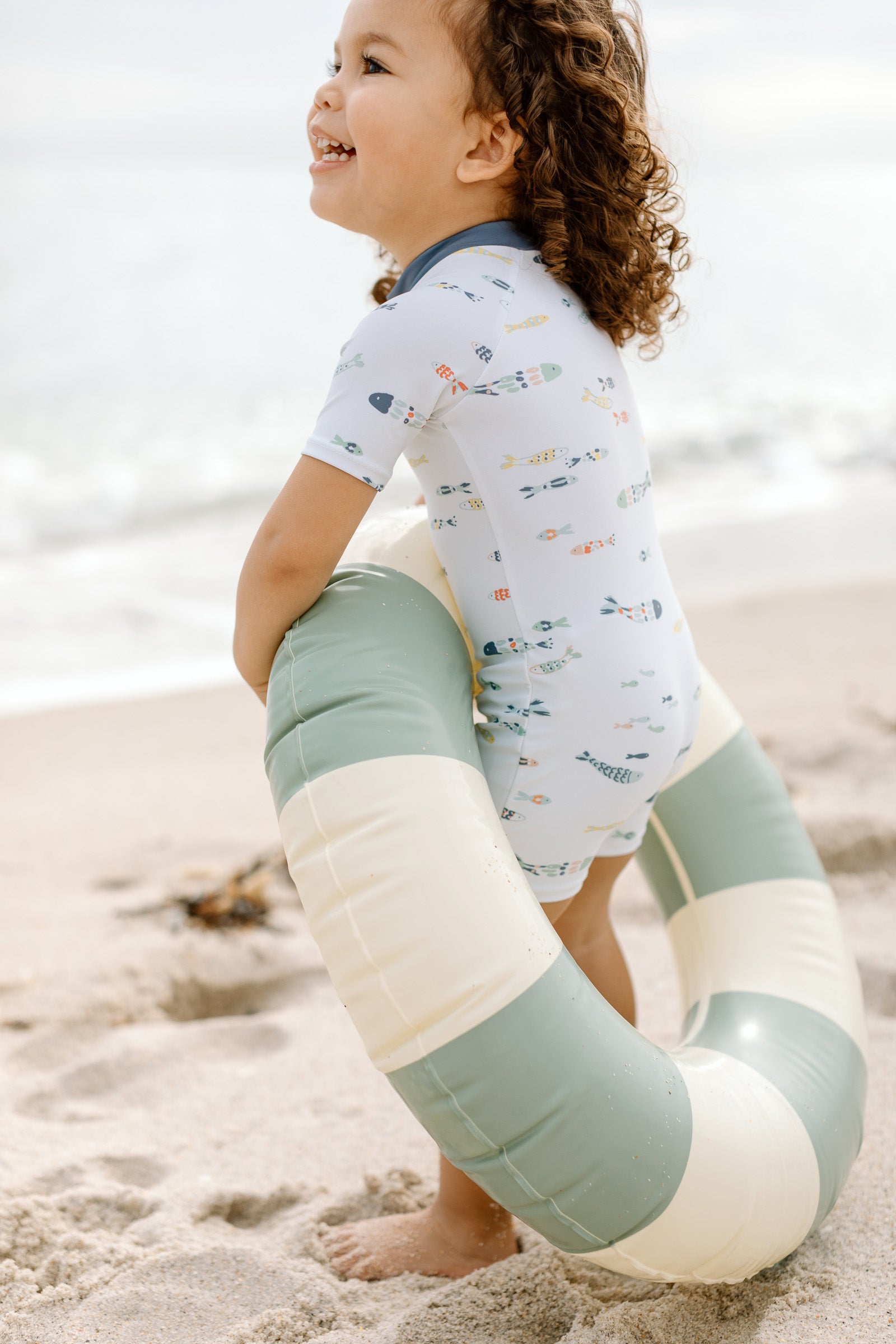 Pehr-Swim Short Sleeve One-Piece-Saltwater-5
