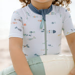 Pehr-Swim Short Sleeve One-Piece-Saltwater-2