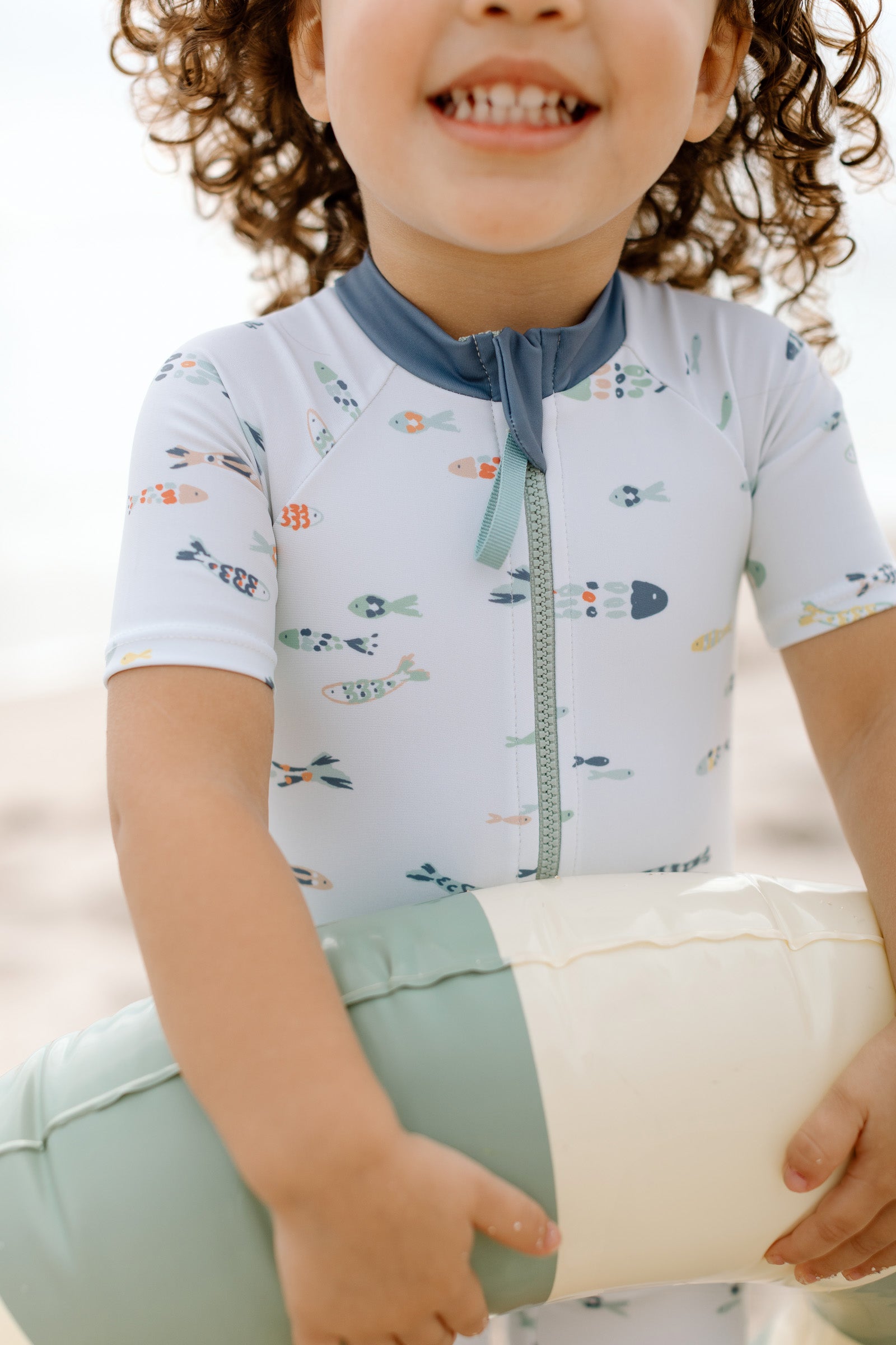 Pehr-Swim Short Sleeve One-Piece-Saltwater-2