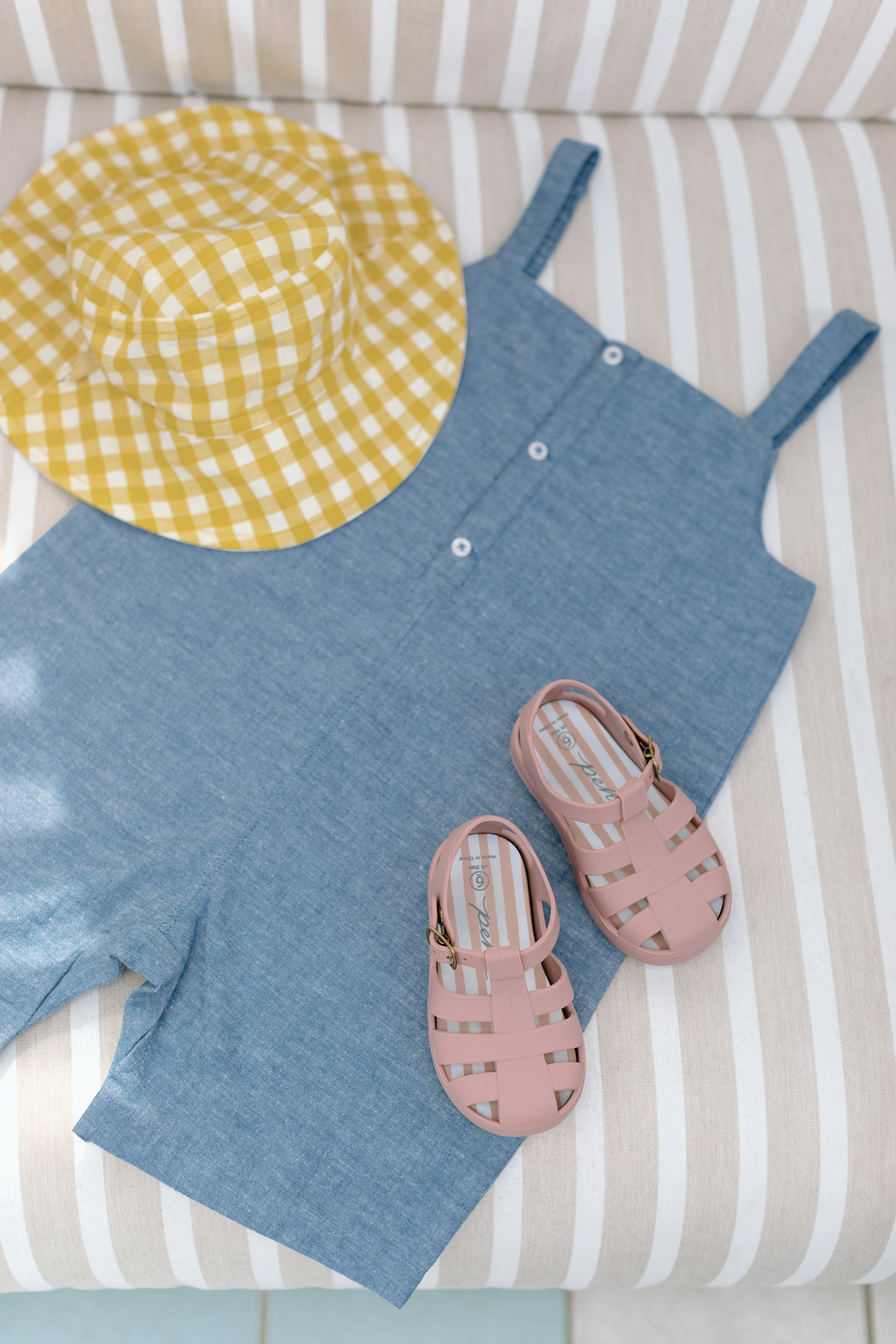 Pehr-Short Romper-Chambray-2