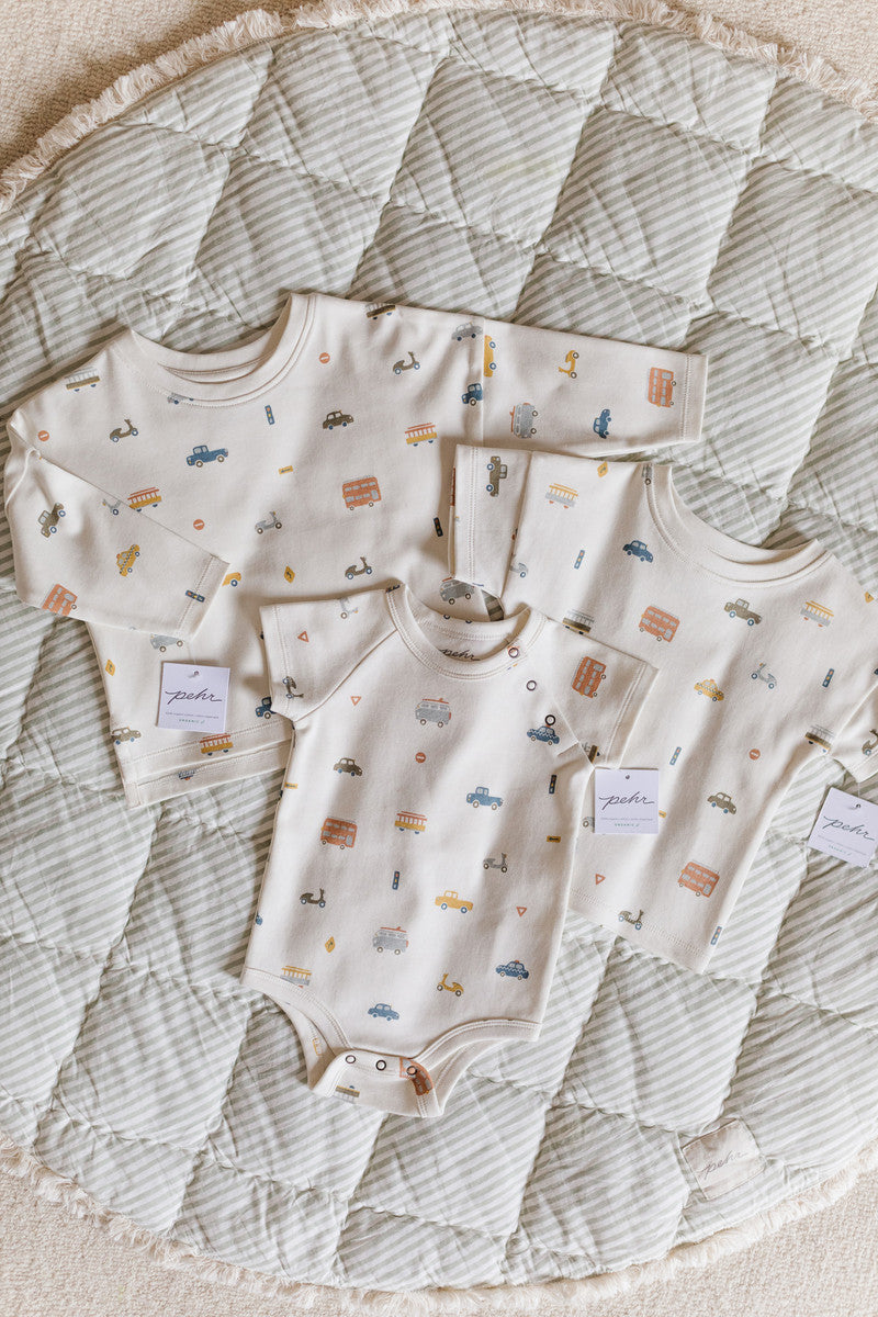 Pehr-Dropped Shoulder Long Sleeve Toddler Top-Rush Hour-6