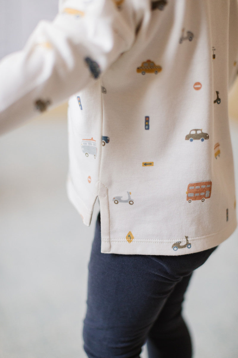 Pehr-Dropped Shoulder Long Sleeve Toddler Top-Rush Hour-4