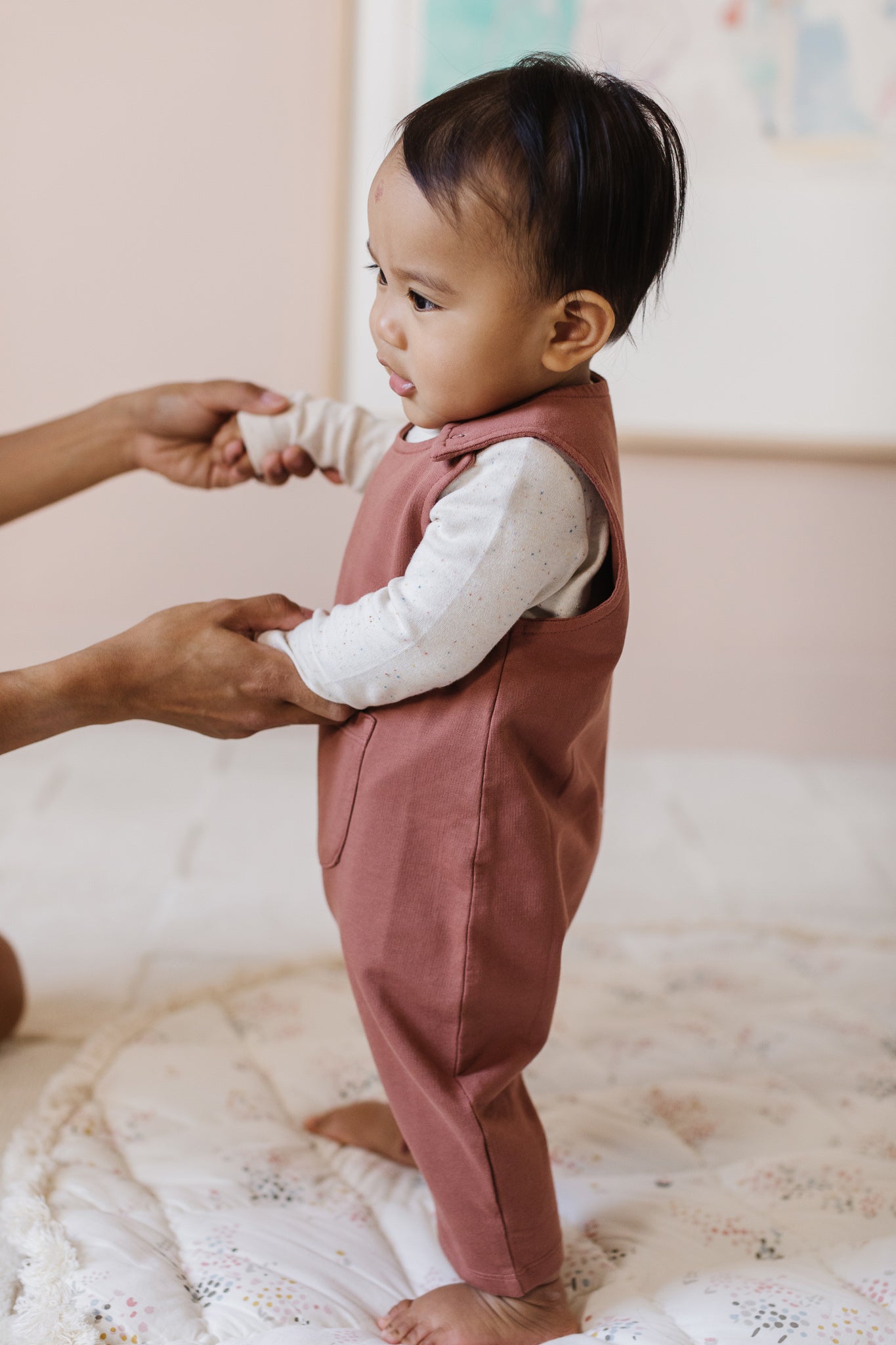 Pehr-French Terry Overalls-Clay-5