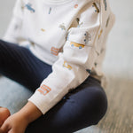 Pehr-Dropped Shoulder Long Sleeve Toddler Top-Rush Hour-3