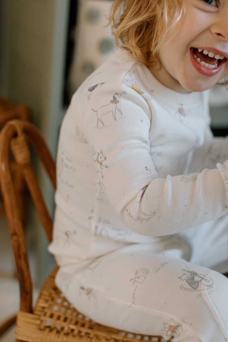 Pehr-Ribbed Toddler Pajama-Over the Moon-2