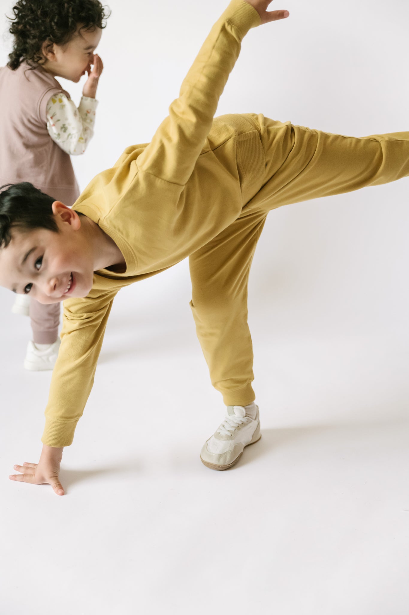 Pehr-Kids French Terry Jogger-Dijon-4