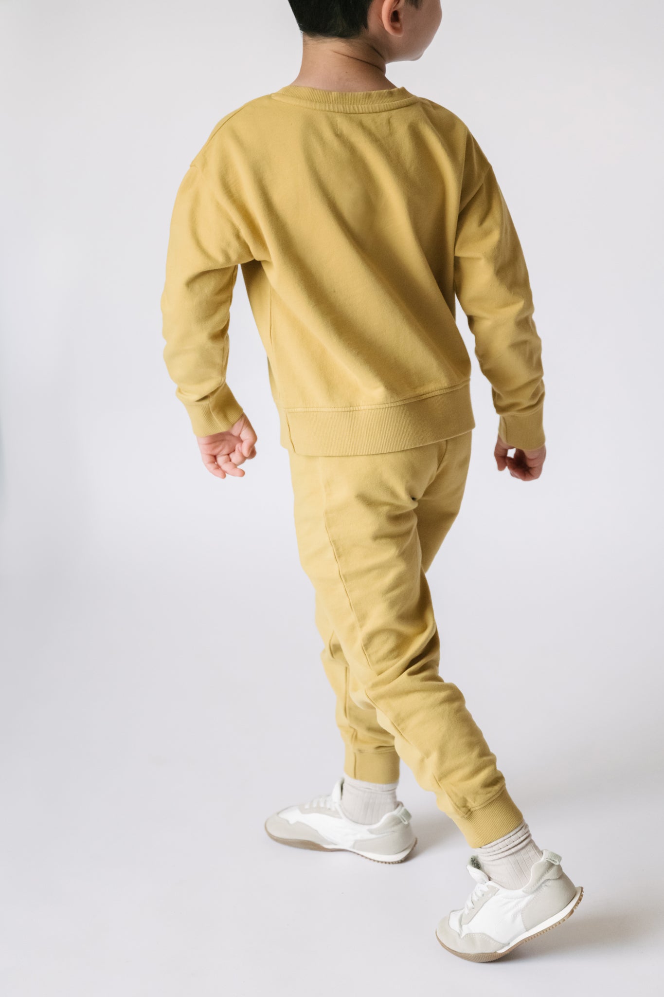 Pehr-Kids French Terry Sweatshirt-Dijon-3