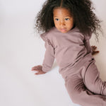 Pehr-Toddler French Terry Ruffle Sweatshirt-Plum-4