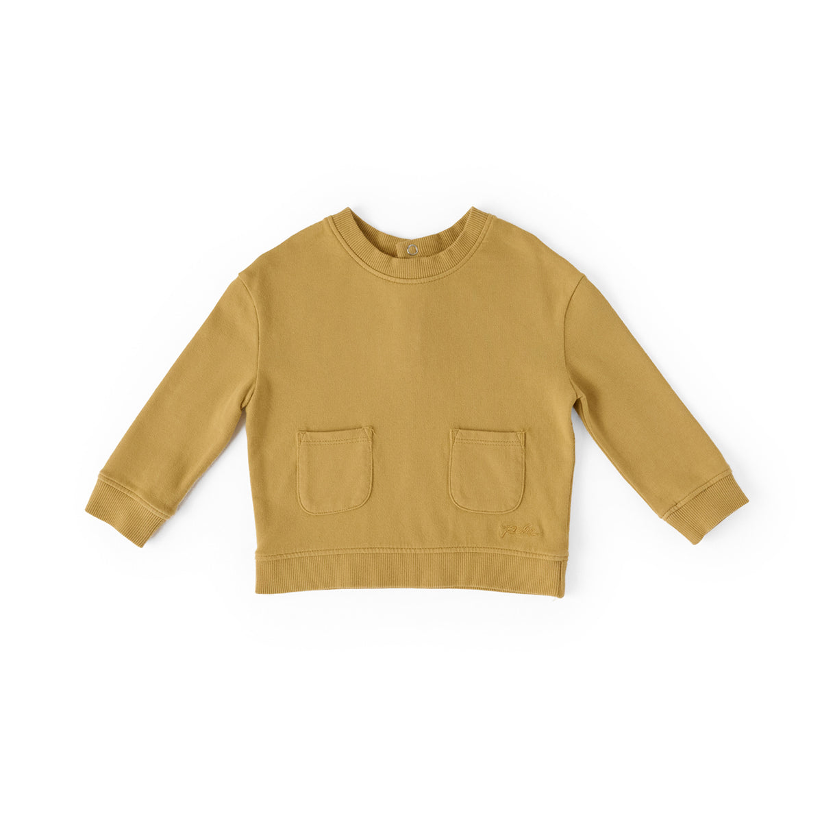 Pehr-French Terry Pocket Sweatshirt-Dijon-1