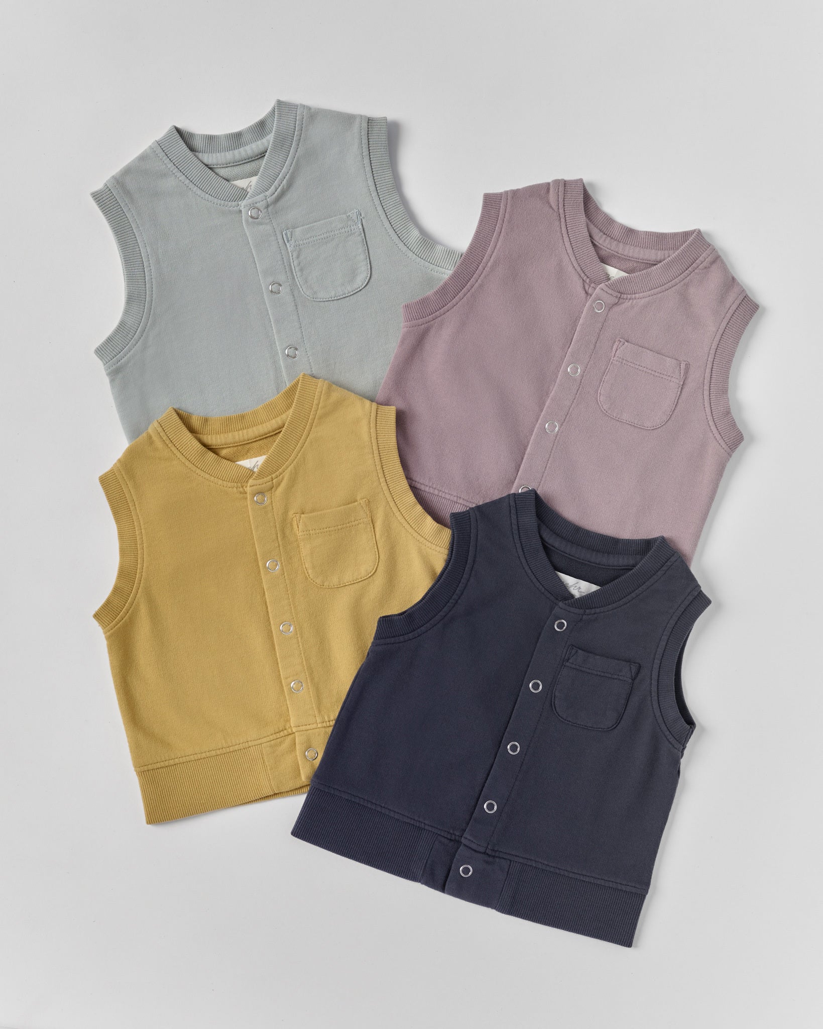 French Terry Patch Pocket Vest Top Pehr Canada   