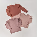 Kids French Terry Ruffle Sweatshirt Top Pehr Canada
