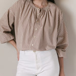 Gingham Women's Blouse Women's Clothing Pehr Canada   