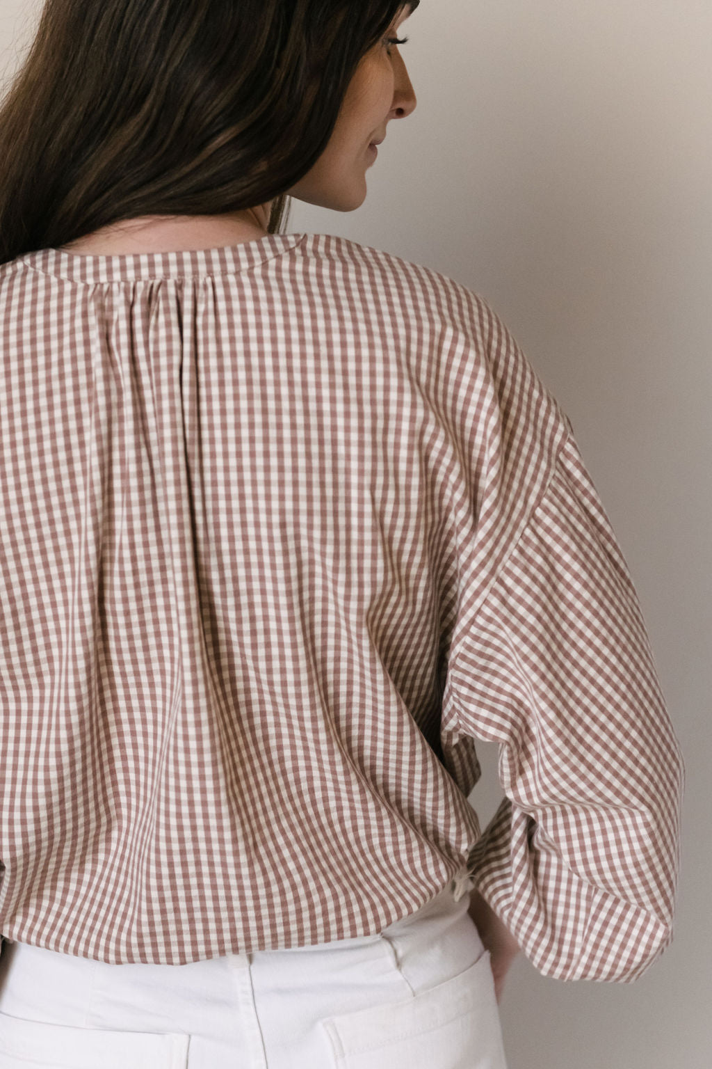 Gingham Women's Blouse Women's Clothing Pehr Canada   