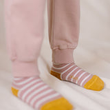 Pehr-Striped Crew Socks with Grips-Blossom Stripe-3