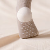 Pehr-Crew Socks with Grips 3 - Pack-Light Mushroom Set-3