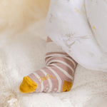 Striped Crew Socks with Grips Socks Pehr Canada   