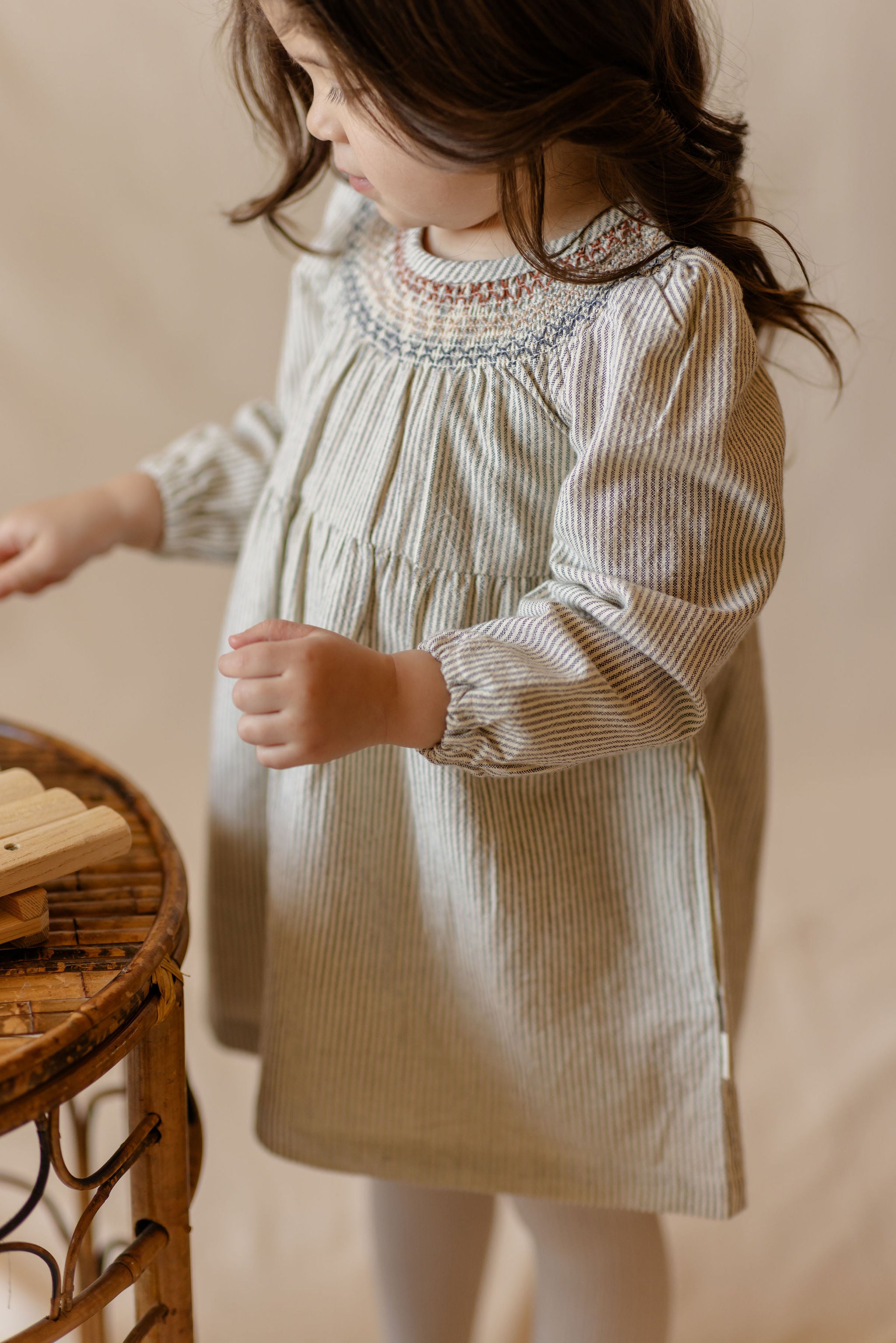 Pehr-Railroad Smocked Dress-Railroad Stripe-2