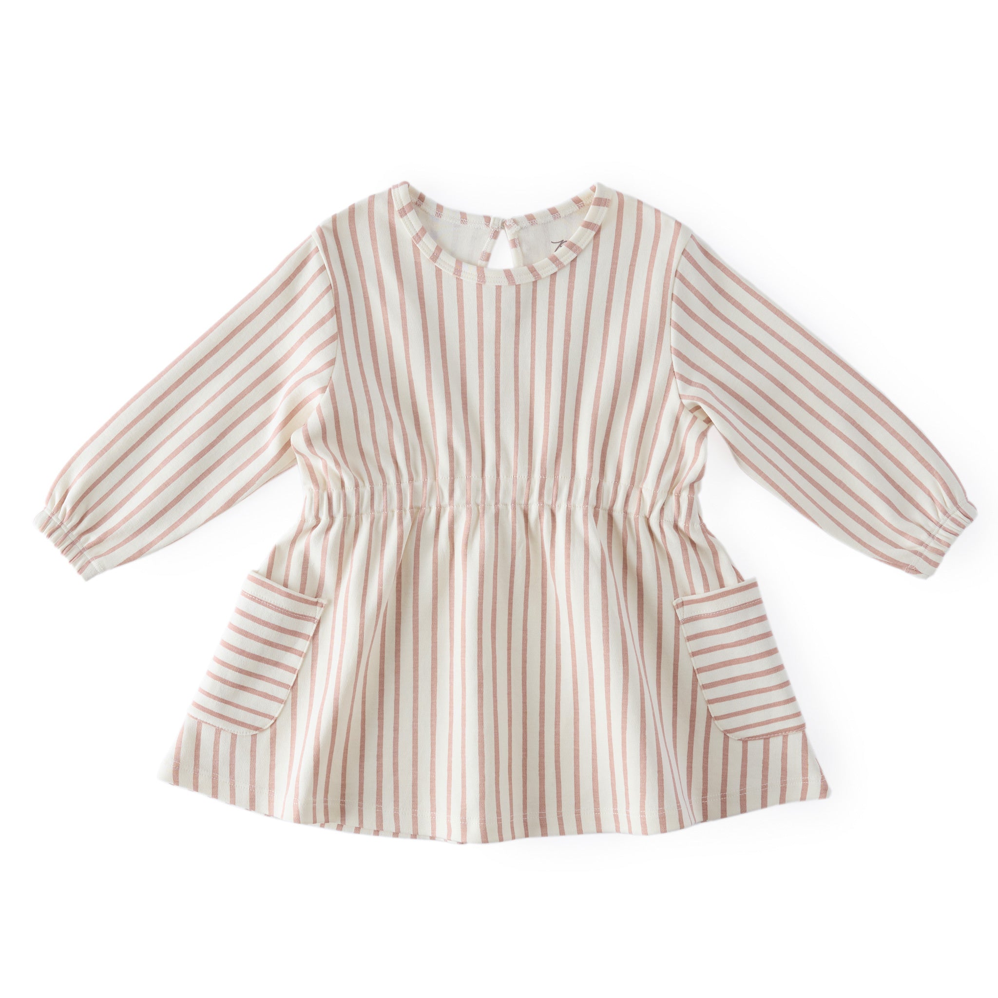 Long Sleeve Dress Dress Pehr Canada Stripes Away Peony 6 - 12 mos. 