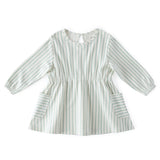 Pehr-Long Sleeve Dress-Stripes Away Sea-1