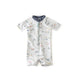 Swim Short Sleeve One-Piece Swimsuit Pehr Canada Saltwater 0 - 6 mos. 