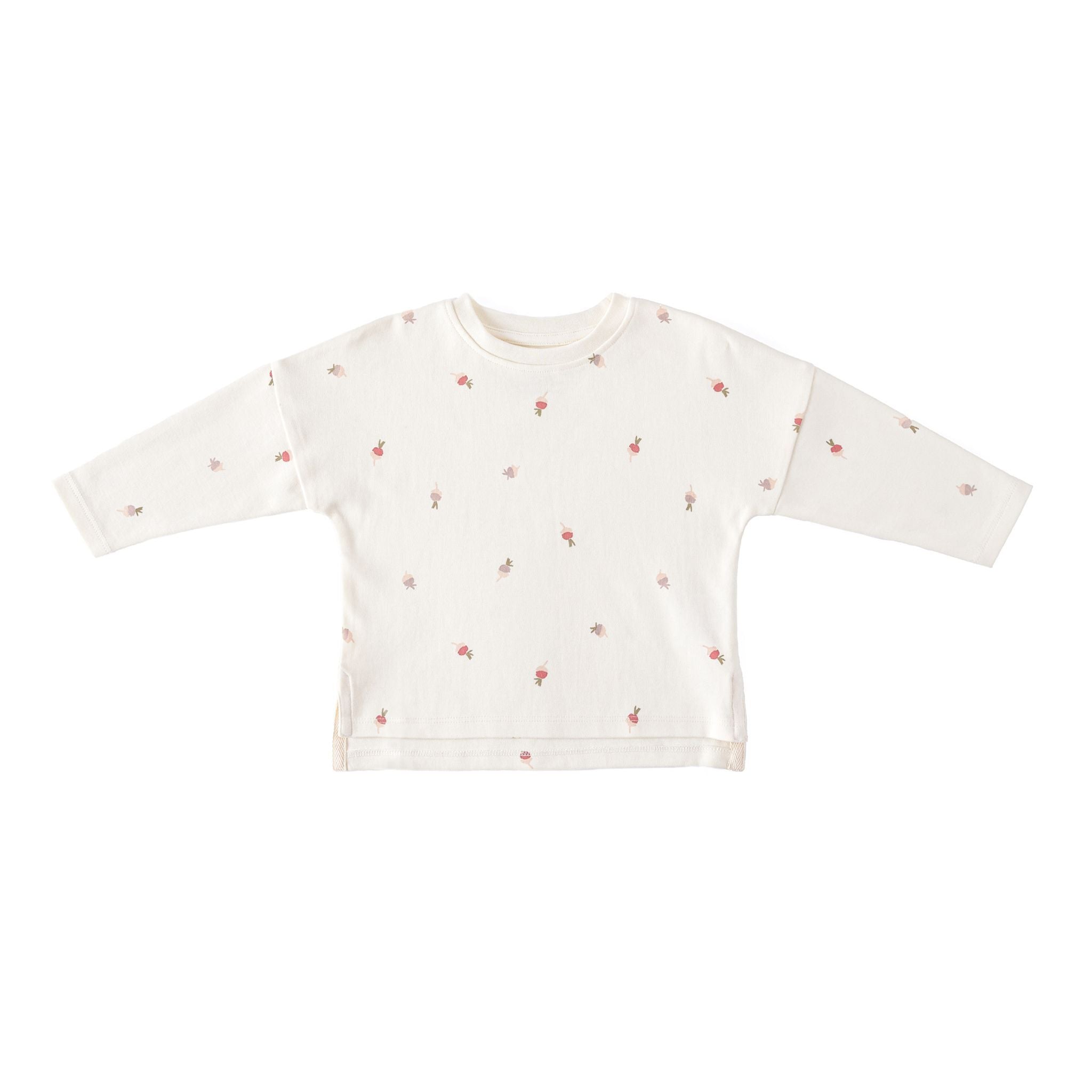 Pehr-Dropped Shoulder Long Sleeve Toddler Top-Tiny Turnip-1