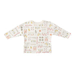 Pehr-Dropped Shoulder Long Sleeve Toddler Top-Veggie Patch-1