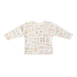Pehr-Dropped Shoulder Long Sleeve Toddler Top-Veggie Patch-1