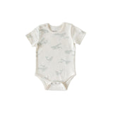 Pehr-Short Sleeve Shoulder Snap One-Piece-Follow Me Whale-1