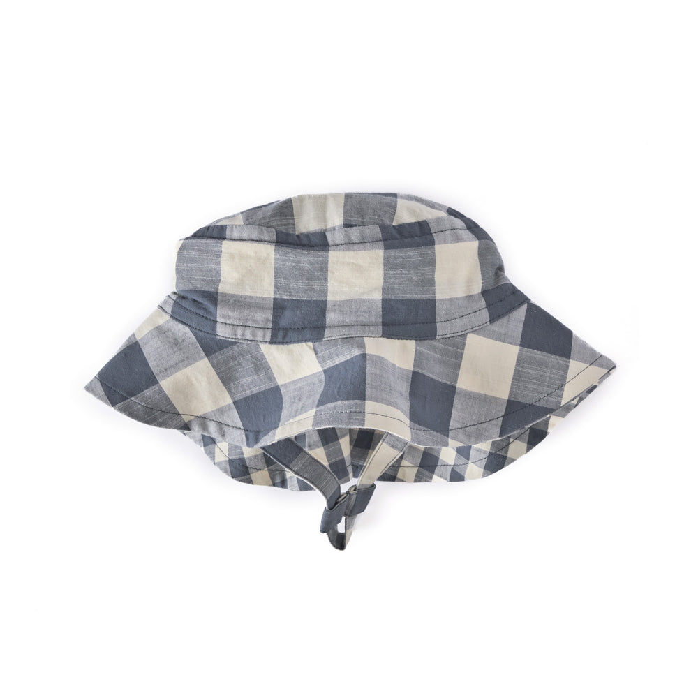 CheckMate Bucket Hat Hat Pehr Canada Checkmate French Blue 0 - 6 mos. 