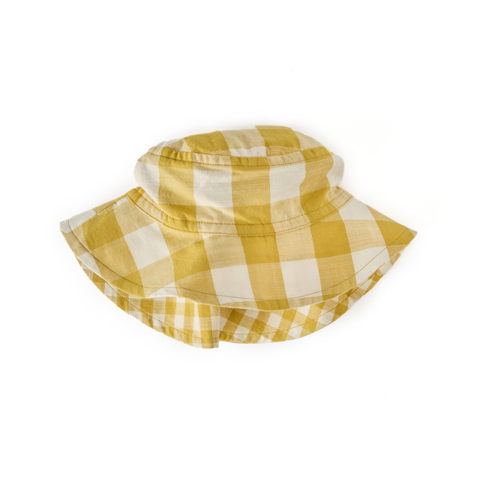 Reversible Bucket Hat Hat Pehr Canada Checkmate Dandelion 4 - 5 T 